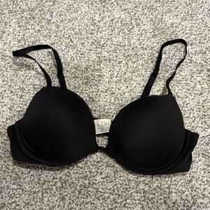 Calvin Klein Black Molded Push-Up T-Shirt Bra
